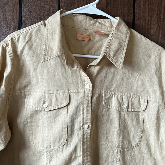 NorthCrest Classic | Cream Button Down Women’s Size XL Lagenlook Layerin… - Picture 4 of 8
